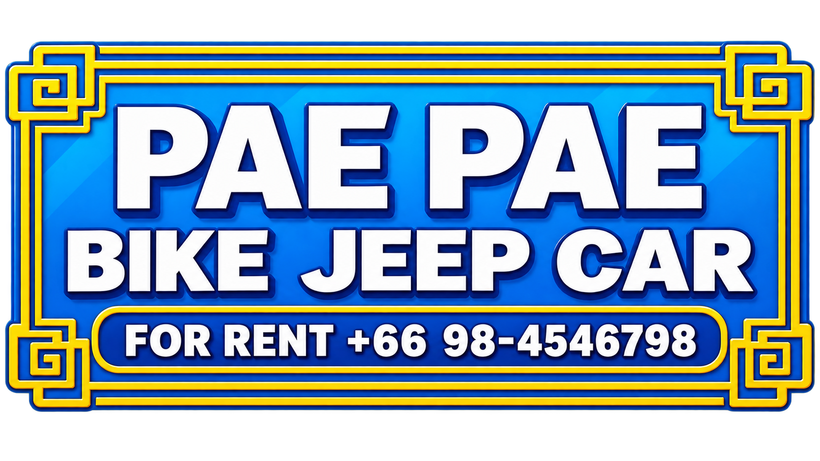 Pae Pae Bike Jeep Car For Rent — Koh Phangan